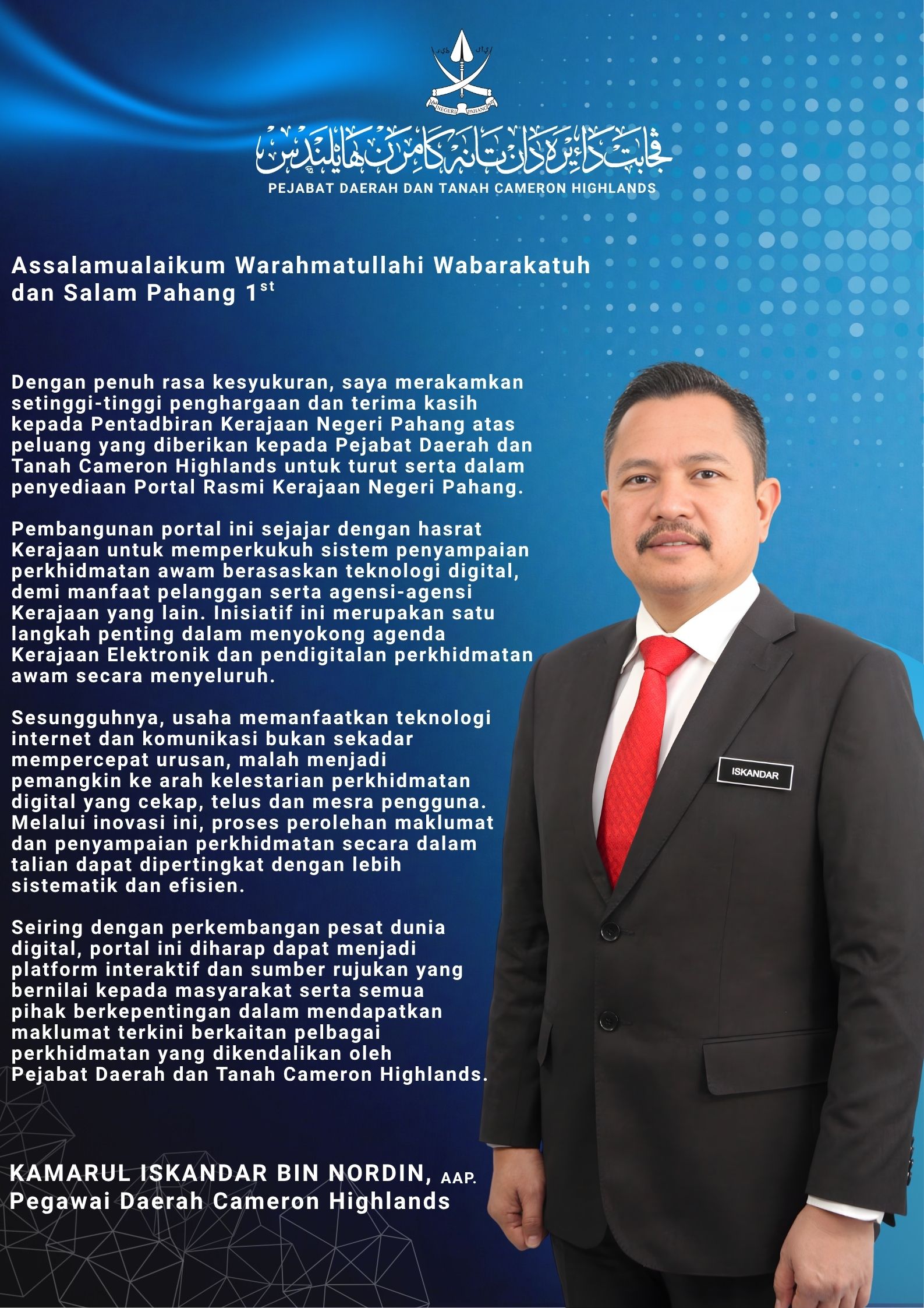 PERUTUSAN PEGAWAI DAERAH CH